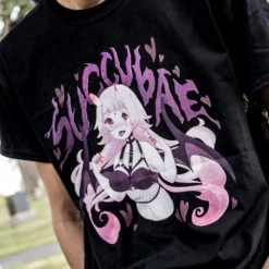 Printify Succubae T-Shirt (Black) By Fawnbomb Apparel 24 Printify Succubae T-Shirt (Black) By Fawnbomb Apparel