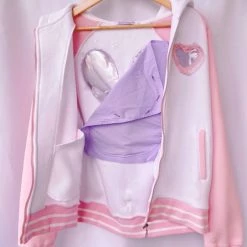 Peachiieshop Pastel Bunny Ita Jacket Ita Jackets