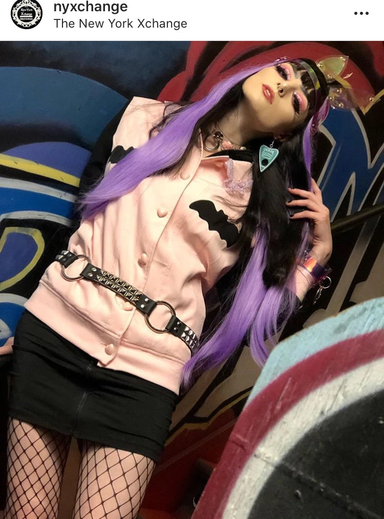 Peachiieshop Lovely Sinner Pastel Pink Bat Jacket By Fawnbomb NEW 13 Peachiieshop Lovely Sinner Pastel Pink Bat Jacket By Fawnbomb NEW