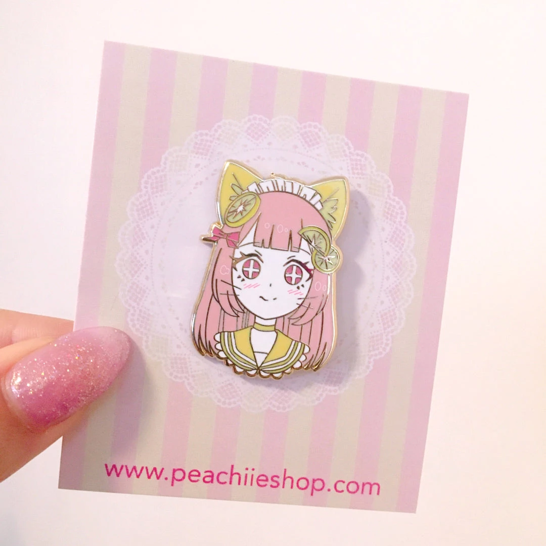 Peachiieshop NEW Fruity Cutie Hard Enamel Pins 4 Peachiieshop NEW Fruity Cutie Hard Enamel Pins