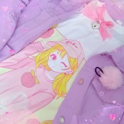 Printify Peachiie Girl T-Shirt (White) By Fawnbomb