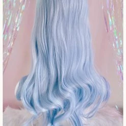 Aliexpress Unicorn Blue 70cm Wavy Wig NEW