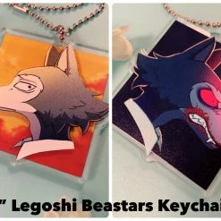 Peachiieshop Accessories 2.5" Legoshi Beastars 3D Keychain