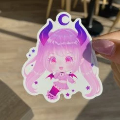 Peachiie Shop Chibi Eclipse Sticker