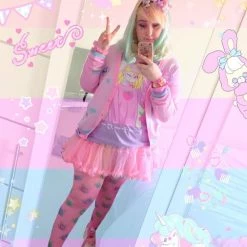 Printify Peachiie Girl T-Shirt (Lilac) By Fawnbomb