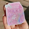 Peachiie Shop NEW Holographic Strawberry Cow Sticker