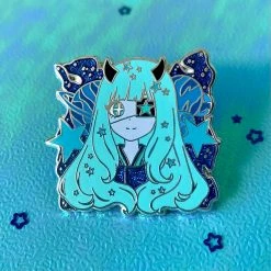 Peachiieshop Kria 1.5 Inch Pin September 2020 Enamel Pins, Charms, Etc.