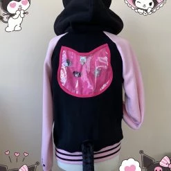 Peachiie Shop Ita Jackets Pink And Black Cat Ita Jacket 7 Peachiie Shop Ita Jackets Pink And Black Cat Ita Jacket