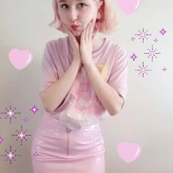 Printful Sweet Dreams T-Shirt (Lavender) By Fawnbomb