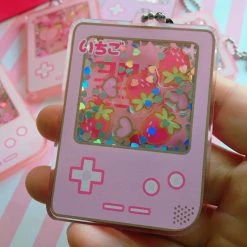 Peachiieshop Gameboy Shaker Keychains