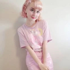 Printful Sweet Dreams T-Shirt (Lavender) By Fawnbomb