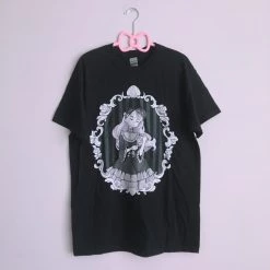 Printify Milly Shapiro X Fawnbomb MIRROR Shirt (Black)