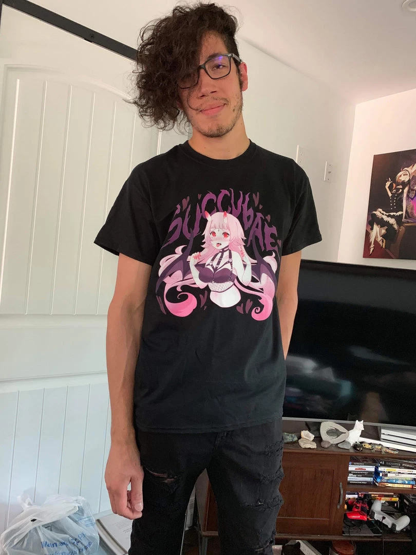 Printify Succubae T-Shirt (Black) By Fawnbomb Apparel 11 Printify Succubae T-Shirt (Black) By Fawnbomb Apparel