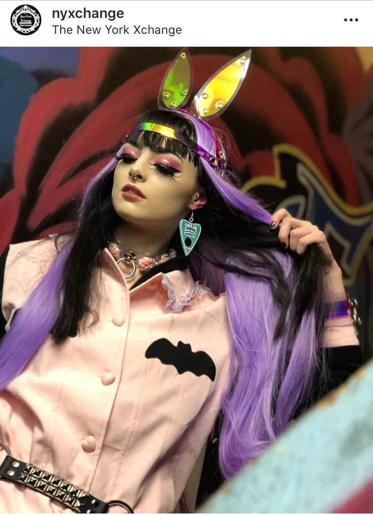 Peachiieshop Lovely Sinner Pastel Pink Bat Jacket By Fawnbomb NEW 14 Peachiieshop Lovely Sinner Pastel Pink Bat Jacket By Fawnbomb NEW