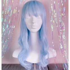 Aliexpress Unicorn Blue 70cm Wavy Wig NEW
