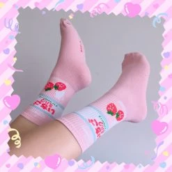 Aliexpress Strawberry Milk Cotton Socks Apparel