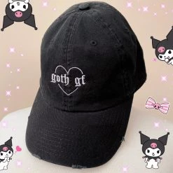 Peachiie Shop Goth Gf Hat (Black)
