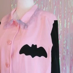 Peachiieshop Lovely Sinner Pastel Pink Bat Jacket By Fawnbomb NEW 21 Peachiieshop Lovely Sinner Pastel Pink Bat Jacket By Fawnbomb NEW