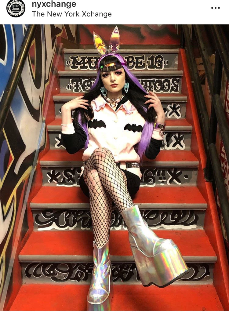 Peachiieshop Lovely Sinner Pastel Pink Bat Jacket By Fawnbomb NEW 12 Peachiieshop Lovely Sinner Pastel Pink Bat Jacket By Fawnbomb NEW