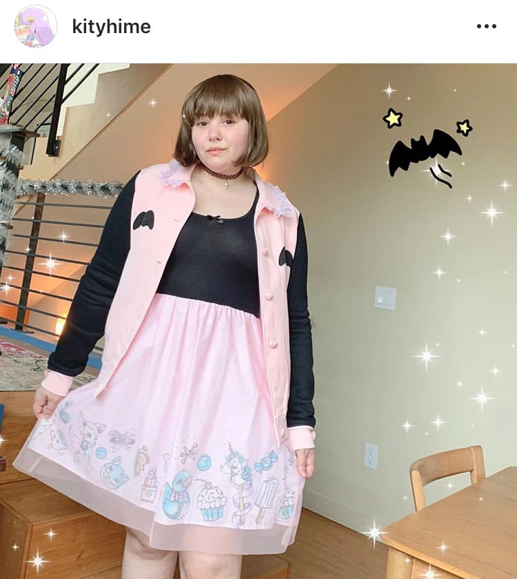 Peachiieshop Lovely Sinner Pastel Pink Bat Jacket By Fawnbomb NEW 18 Peachiieshop Lovely Sinner Pastel Pink Bat Jacket By Fawnbomb NEW