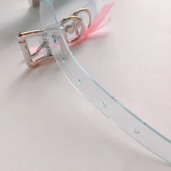 Aliexpress Magical Clear Ribbon Heart Lock Choker (4 Colours) NEW