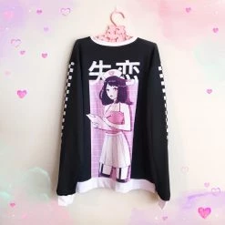 Peachiieshop NEW HEARTBREAK HOSPITAL Sweater (Black) By Fawnbomb