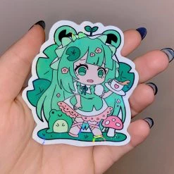 Peachiie Shop Kaeru The Froggy Maid Sticker