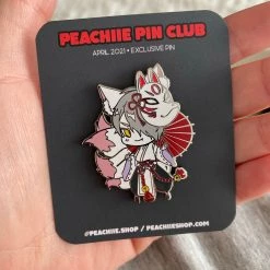 Peachiieshop Ren The Kitsune Pin Enamel Pins, Charms, Etc.