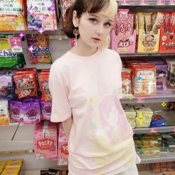 Peachiieshop Lemonade Crush Tee By Fawnbomb HARAJUKU Pink Fairy Kei Yume Kawaii Shirt Original Art
