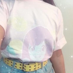Peachiieshop Lemonade Crush Tee By Fawnbomb HARAJUKU Pink Fairy Kei Yume Kawaii Shirt Original Art