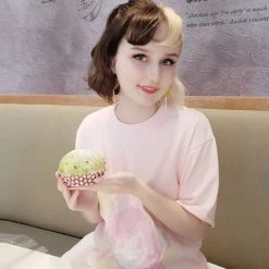 Peachiieshop Lemonade Crush Tee By Fawnbomb HARAJUKU Pink Fairy Kei Yume Kawaii Shirt Original Art