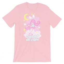 Printful Sweet Dreams T-Shirt (Pink) By Fawnbomb