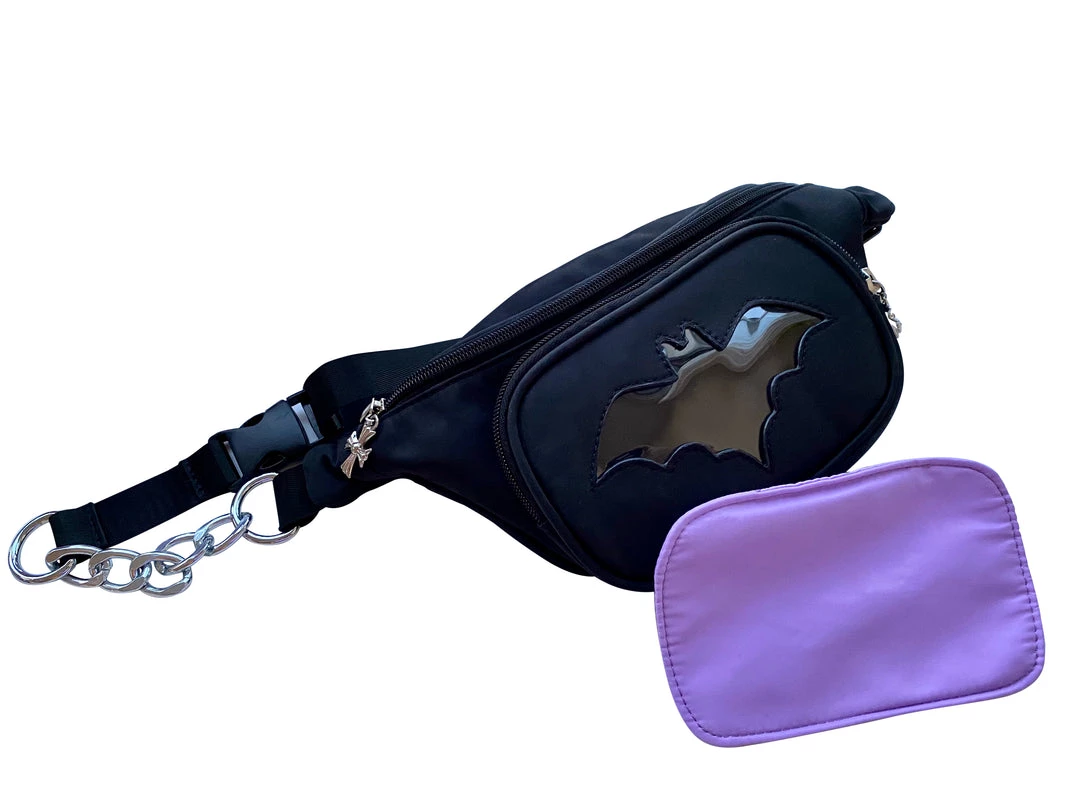 Peachiie Shop Pastel Goth Bat Ita Fanny Pack NEW 3 Peachiie Shop Pastel Goth Bat Ita Fanny Pack NEW