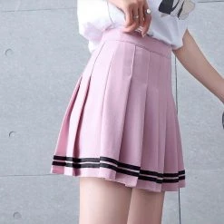 Aliexpress NEW High Waisted Pleated Varsity Skirt (4 Colours)