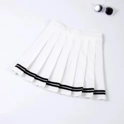Aliexpress NEW High Waisted Pleated Varsity Skirt (4 Colours)