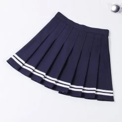 Aliexpress NEW High Waisted Pleated Varsity Skirt (4 Colours)