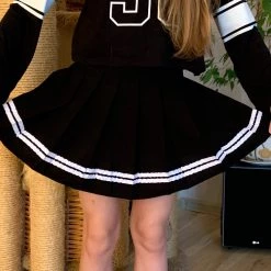 Aliexpress NEW High Waisted Pleated Varsity Skirt (4 Colours)