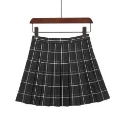 Peachiie Shop Bottoms Aesthetic Grid Pleated Skirts