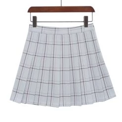 Peachiie Shop Bottoms Aesthetic Grid Pleated Skirts