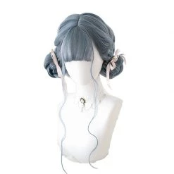 Aliexpress Starry Night Dusty Ash Blue Wig