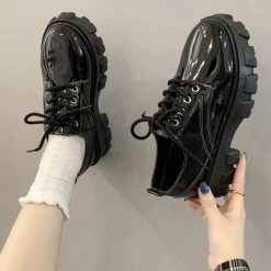 Aliexpress NEW Lace-up Oxford Style Schoolgirl Chunky Platform Shoes