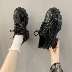 Aliexpress NEW Lace-up Oxford Style Schoolgirl Chunky Platform Shoes