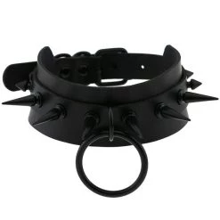 Peachiie Shop KAWAIICORE Goth Spiked O-Ring Choker NEW
