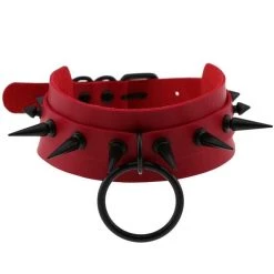 Peachiie Shop KAWAIICORE Goth Spiked O-Ring Choker NEW