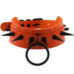 Peachiie Shop KAWAIICORE Goth Spiked O-Ring Choker NEW
