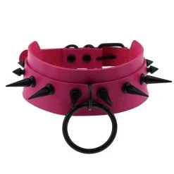 Peachiie Shop KAWAIICORE Goth Spiked O-Ring Choker NEW