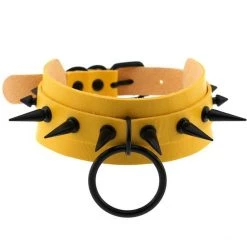 Peachiie Shop KAWAIICORE Goth Spiked O-Ring Choker NEW