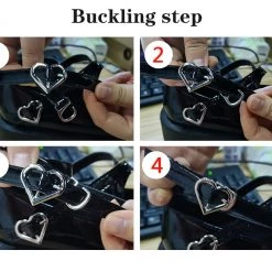 Peachiie Shop E-Girl Ballerina Heart Buckle Platform Shoes NEW