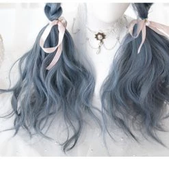 Aliexpress Starry Night Dusty Ash Blue Wig