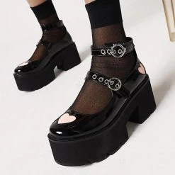 Aliexpress Cute Mary Jane Pink Heart Platform Shoes NEW